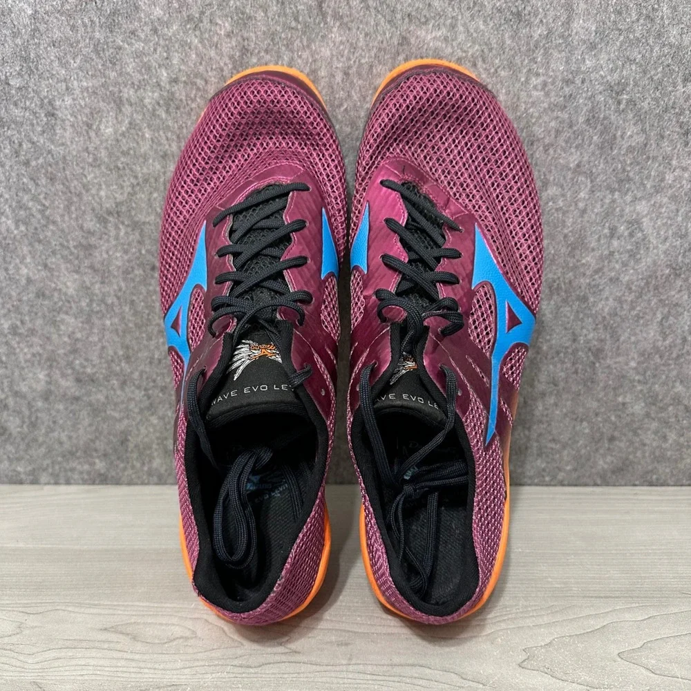 Mizuno Wave Evo Levitas Running Shoes‎ Mens 15 Purple Orange Minimalist